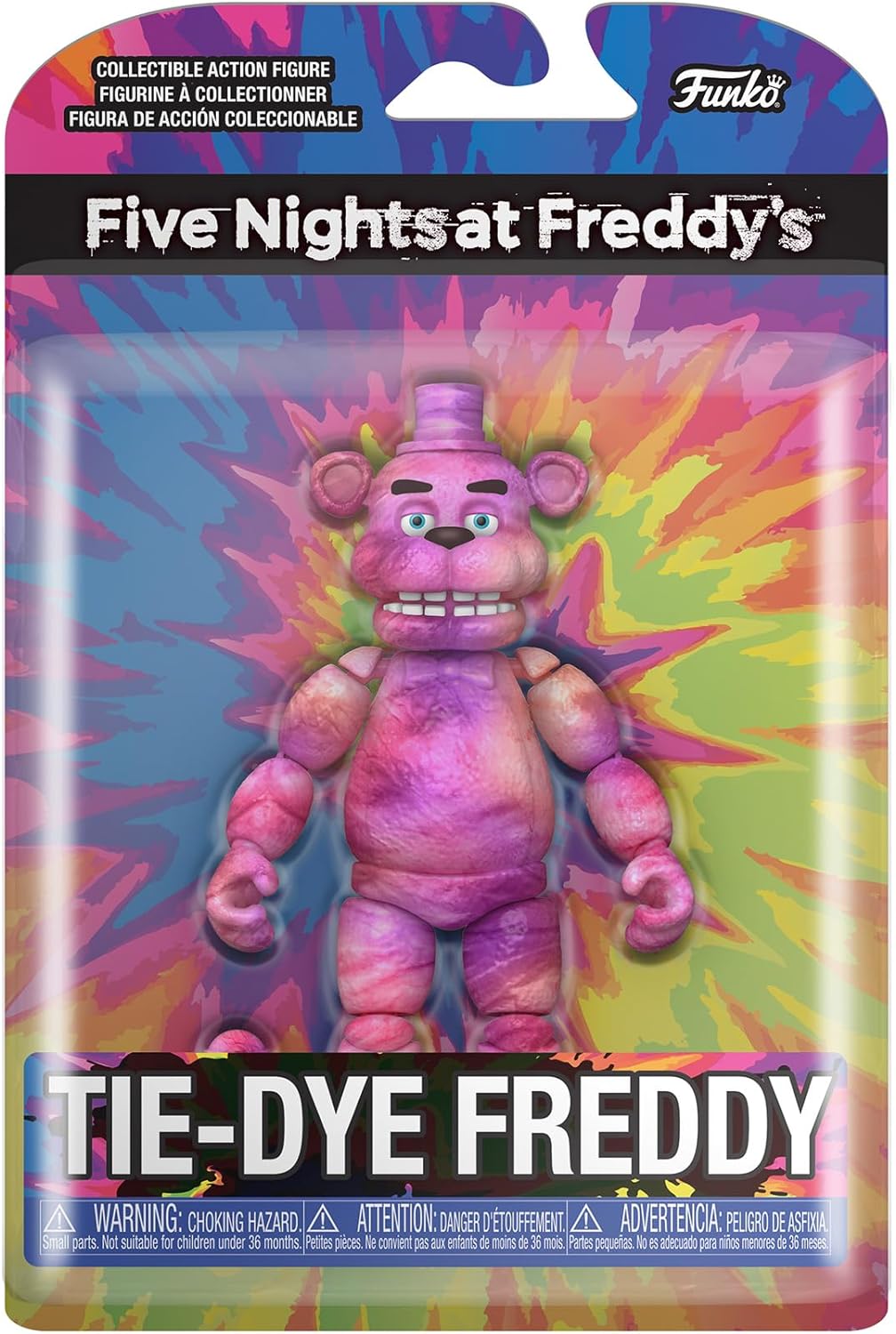 Funko Action Figure 5'': Five Nights At Freddy's (FNAF) TieDye FREDDY FAZBEAR