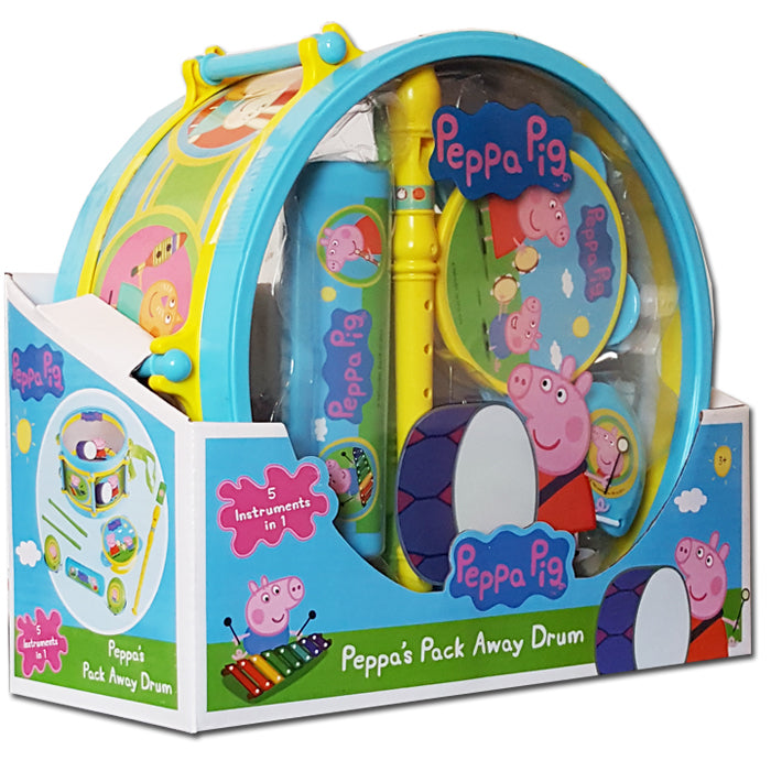 Peppa Pig Pack Away Drum Musical Set