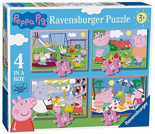 Ravensburger Peppa Pig 4 In A Box Jigsaw Puzzles (12, 16, 20, 24pc)