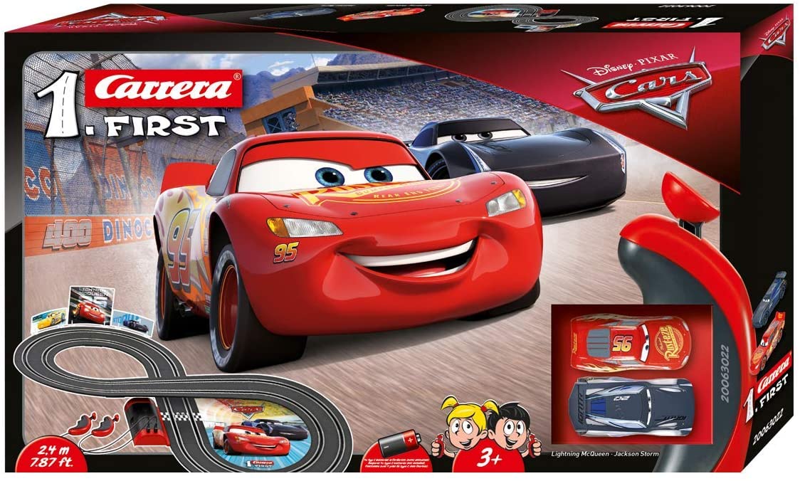 Carrera 20063022 Pixar Cars Lightning McQueen Slot Car Race Track Set