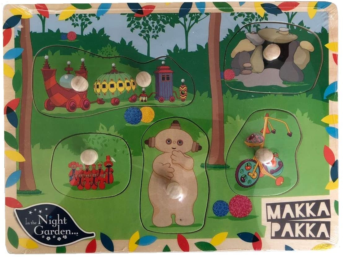 Night Garden In The Kids Wooden Puzzle Development Toy - Makka Pakka