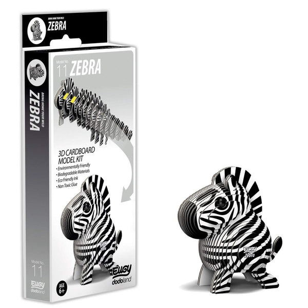 EUGY Zebra Model 3D Craft Kit