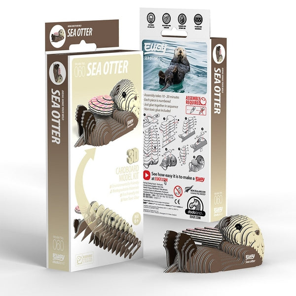 EUGY 3D Sea Otter Model Craft Kit