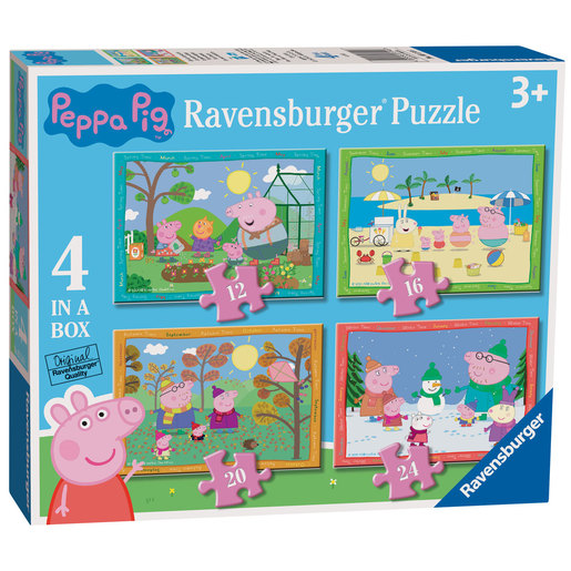 Ravensburger Peppa Pig Seasons 4 In A Box Jigsaw Puzzles