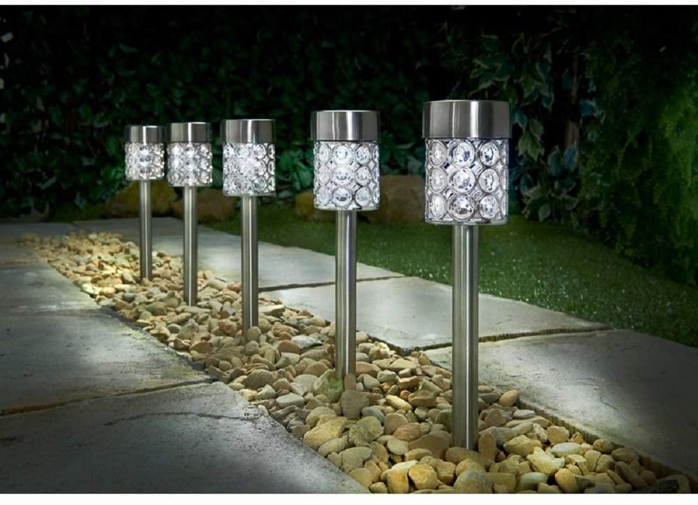 Mason & Jones Solar Powered 5 Dallas Post Lights Bright White LED