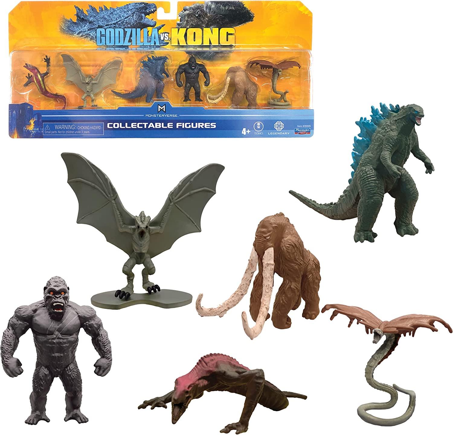 MonsterVerse Godzilla vs Kong 2 Mini Monster 6 Pack