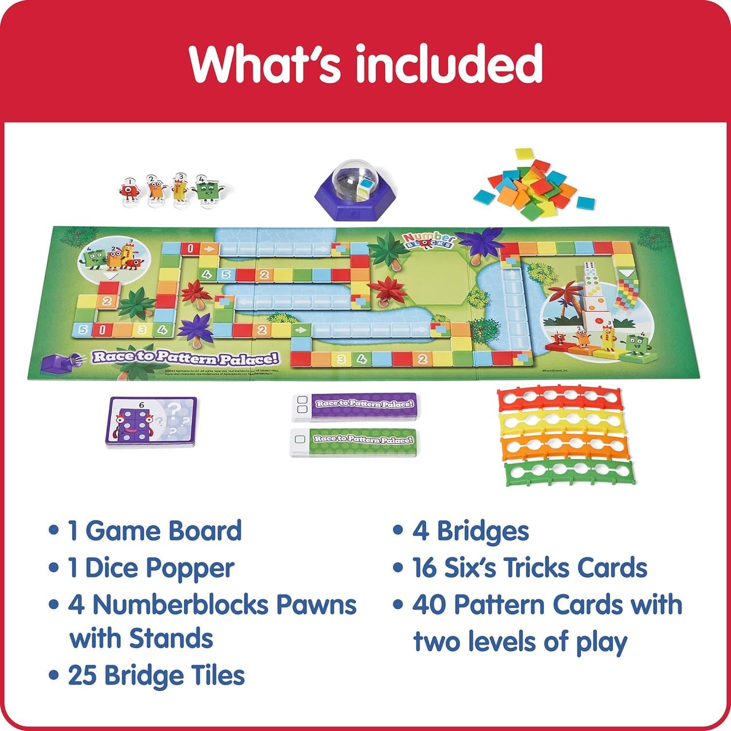 Learning Resources Numberblocks Race to Pattern Palace Board Game