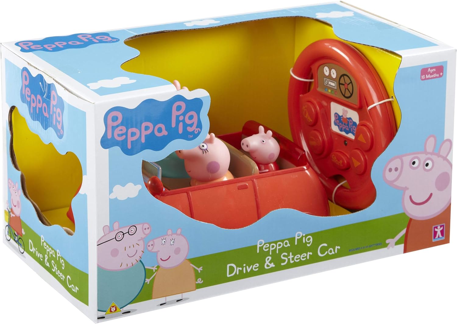 Peppa Pig Drive & Steer remote Control Red Car