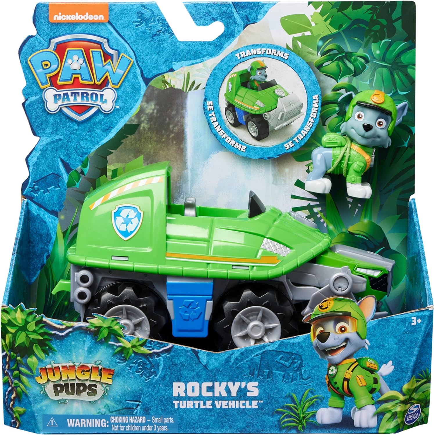 Paw Patrol Jungle Pups ROCKY Snapping Turtle Vehicle