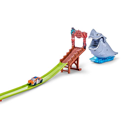 Zuru Metal Machines Trackset Diecast Cars Shark Attack Building