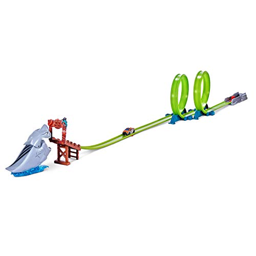 Zuru Metal Machines Trackset Diecast Cars Shark Attack Building