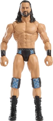 Mattel WWE Drew McIntyre Action Figure, Main Event Series #157, 6-inch Collectible Superstar with 14 Articulation Points & Life-Like Look, JGD36