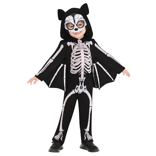 Rubies Official Skeleton Bat, Child's Fancy Dress, Size 2-3 Years Halloween