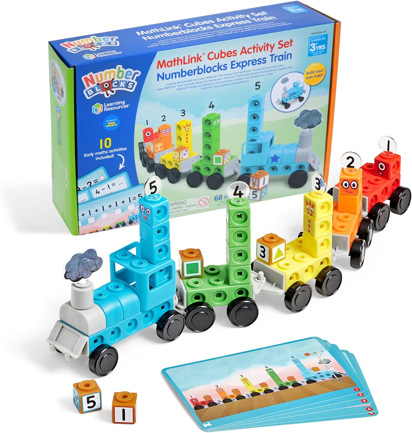 Learning Resources MathLink Cubes Activity Set Numberblocks Express Train