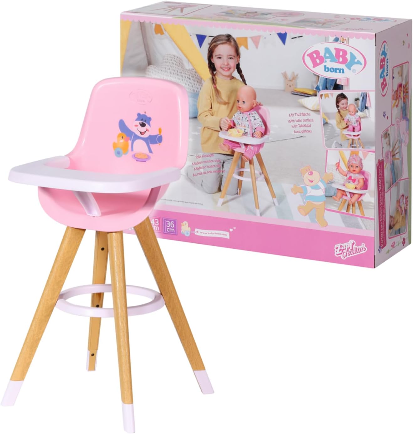 Baby Born High Chair Accessory for Imaginative Play