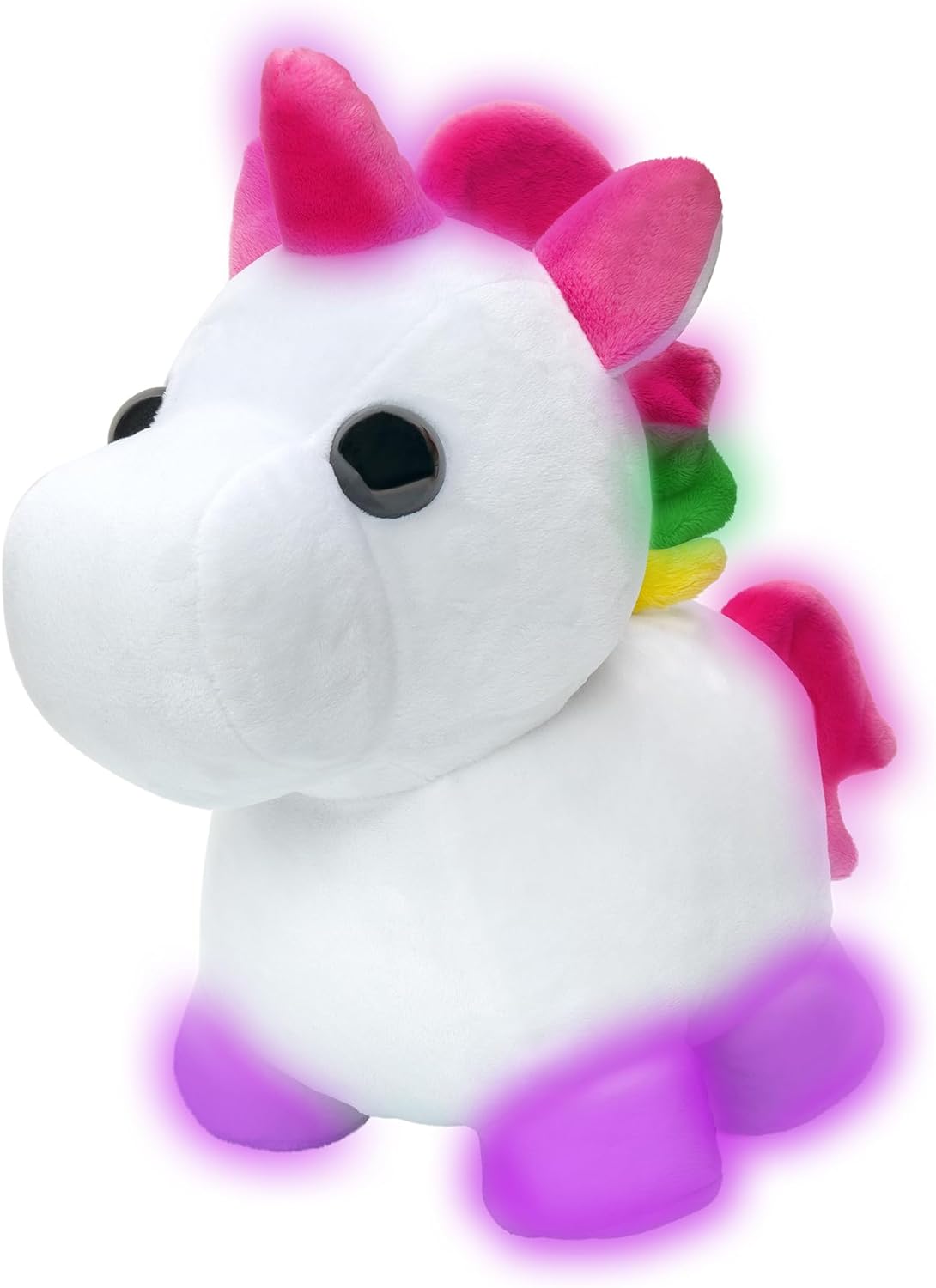 Adopt Me! Neon Unicorn Light-Up Soft Plush Toy