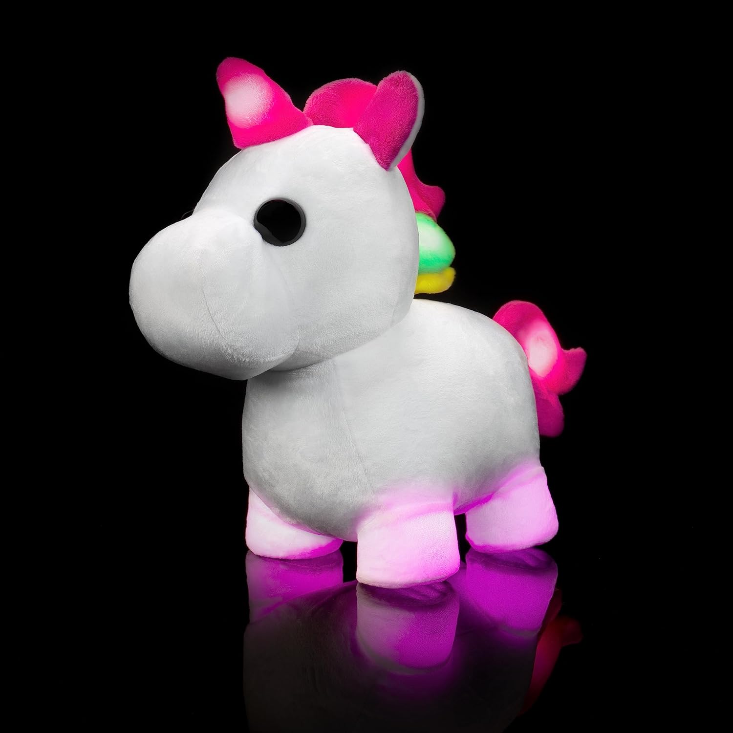 Adopt Me! Neon Unicorn Light-Up Soft Plush Toy