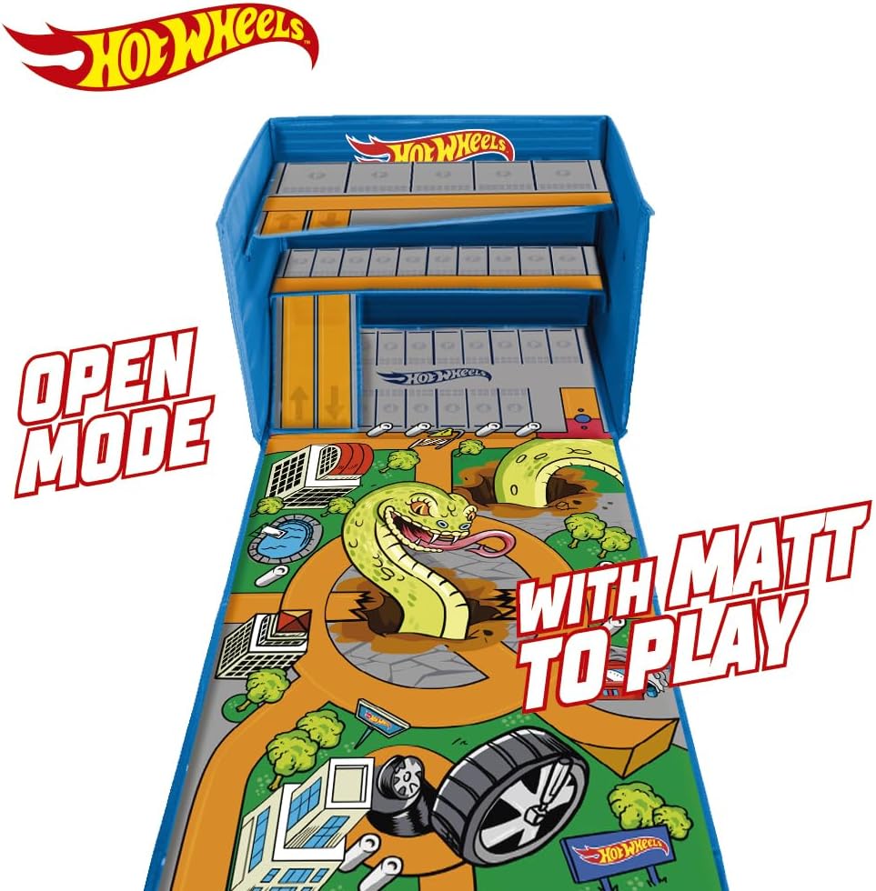 Hot Wheels Cars Case Garage Box Playmat Car Toys Storage Box