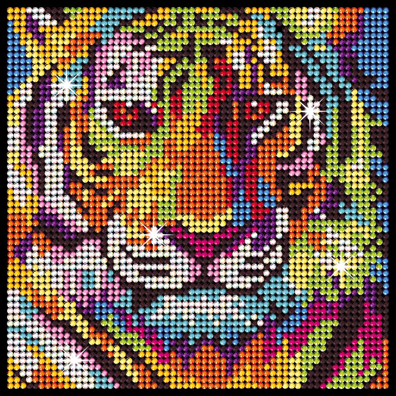 Sequin Art Diamond Art Tiger Craft Kit Picture Size 20 x 20cm