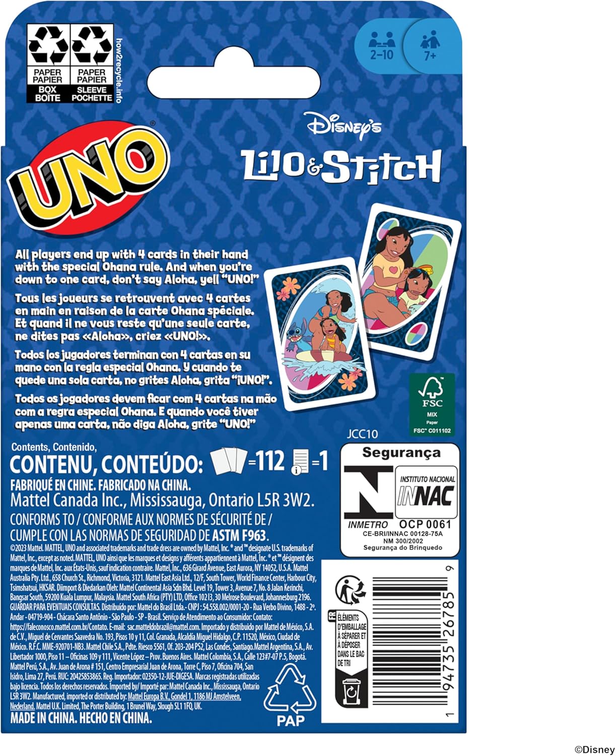 UNO Disney?s Lilo and Stitch Card Game