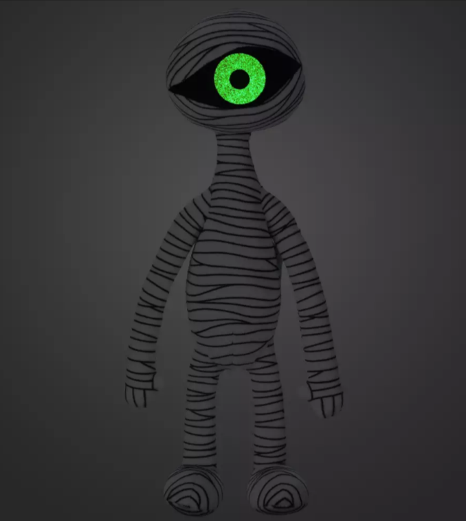 Disney Store - Tim Burton's The Nightmare Before Christmas Mummy Boy 28cm Soft Plush Toy