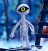 Disney Store - Tim Burton's The Nightmare Before Christmas Mummy Boy 28cm Soft Plush Toy