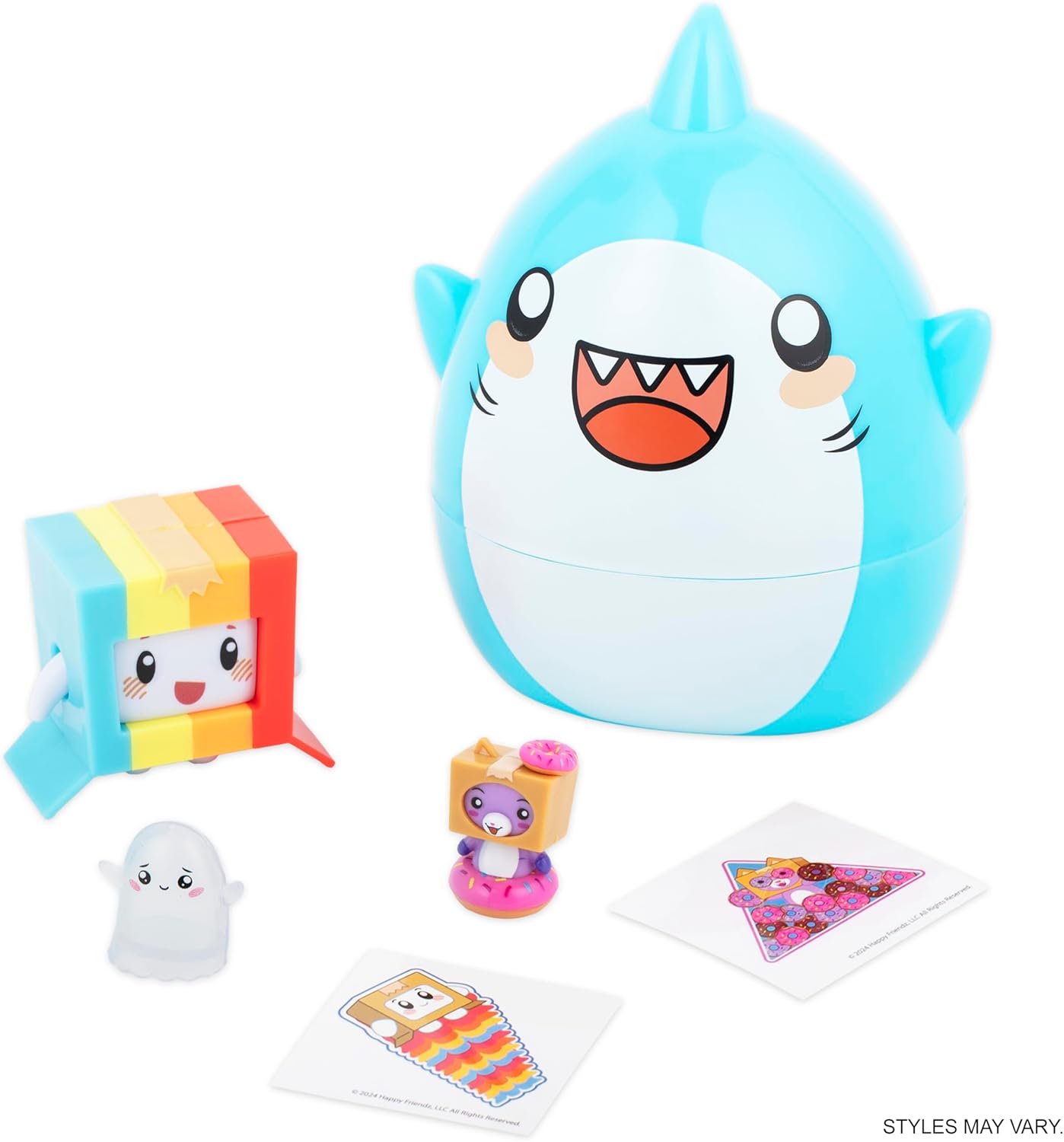 LankyBox Mystery Thicc Shark Glow Pack with 5 Exciting Toys to Discover Inside