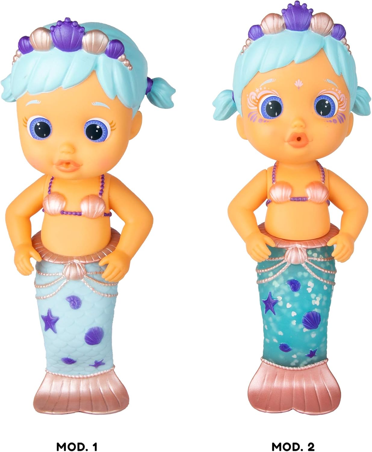 Bloopies Mermaid Lovely 9Inch Doll with Color Changing Tail Bath Toy