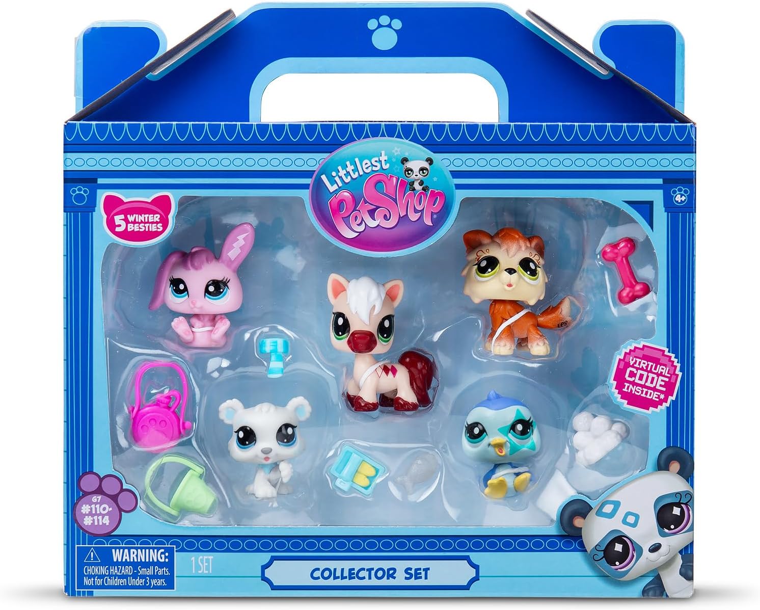 Littlest Pet Shop Bandai Series 2 Collectors 5 Pack WINTER BESTIES