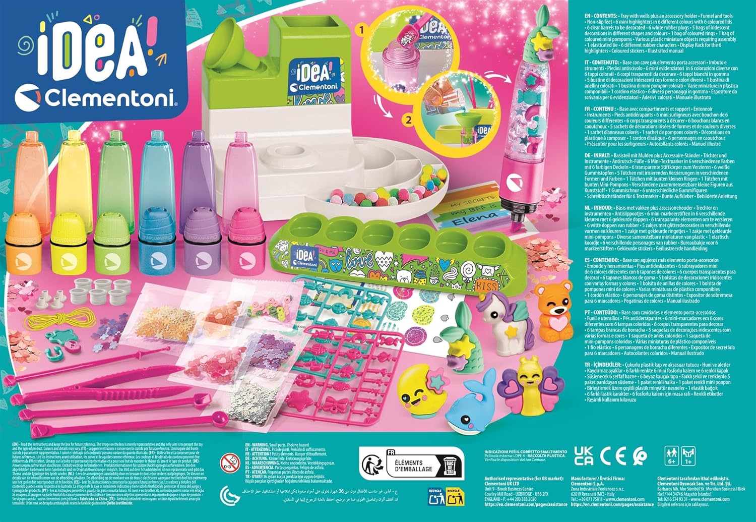 Clementoni DIY Highlighter Marker Kit: with Filters
