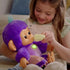 Fingerlings Care n Cuddles Interactive Baby Monkey, Sunny - Purple