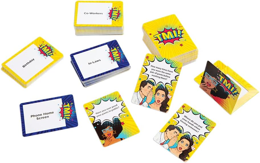 PlayMonster TMI Fun Party Card Game with Suggestive Humor ENGLISH VERSION