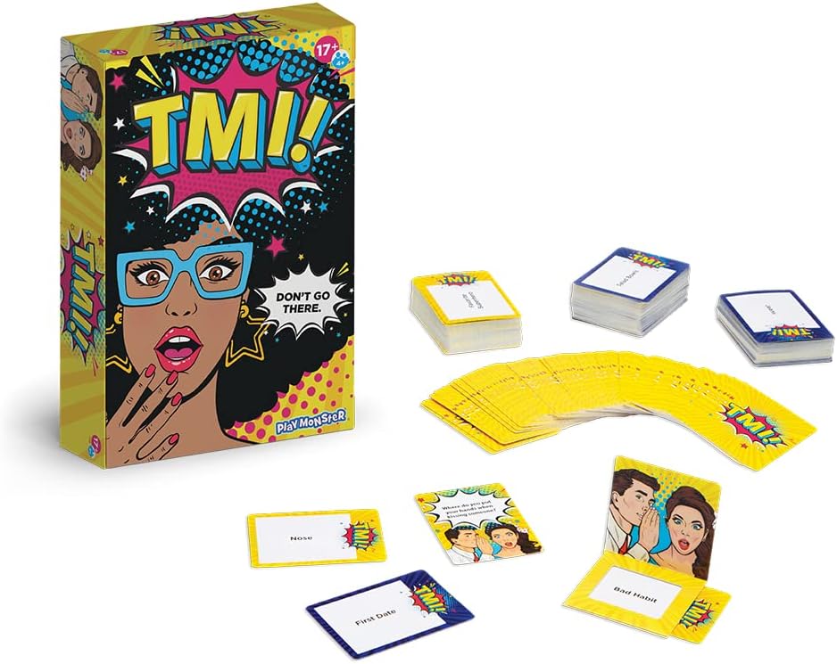 PlayMonster TMI Fun Party Card Game with Suggestive Humor ENGLISH VERSION
