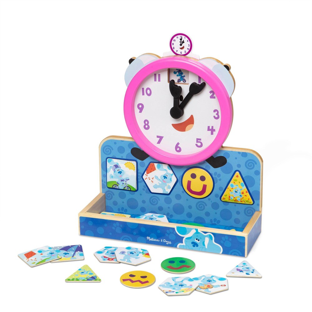 Melissa & Doug Blues Clues & You Tickety Tock Wooden Magnetic Clock