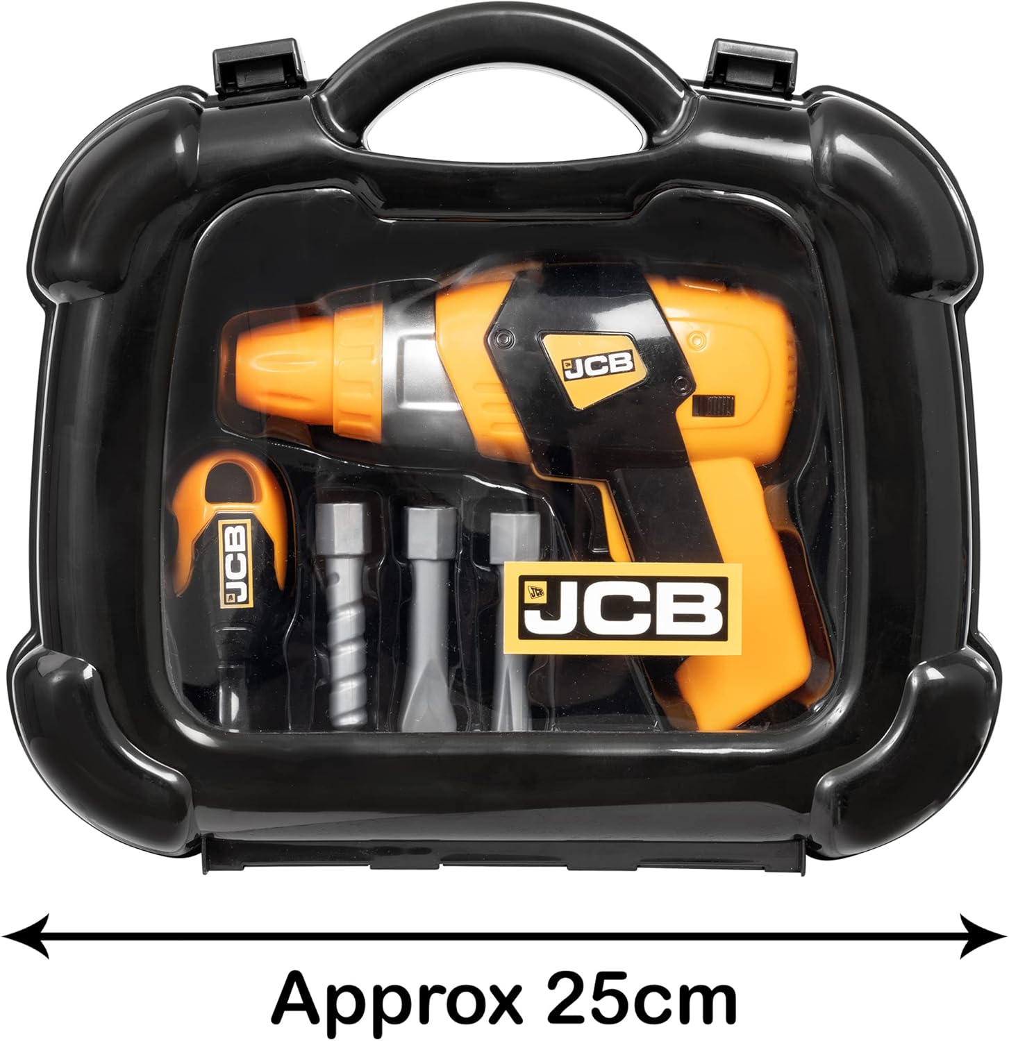 JCB Drill Tool Carry Case & Tools Play Set For Kids