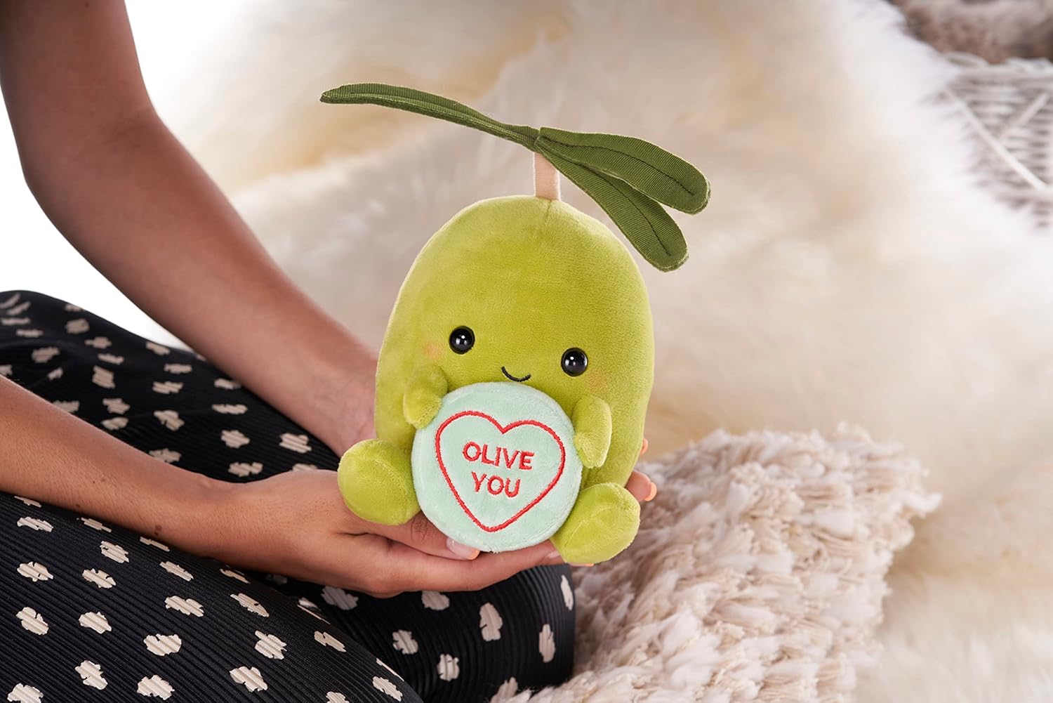 Swizzels Love Hearts 18CM OLLIE OLIVE YOU Soft Plush Toy - Valentines Gift