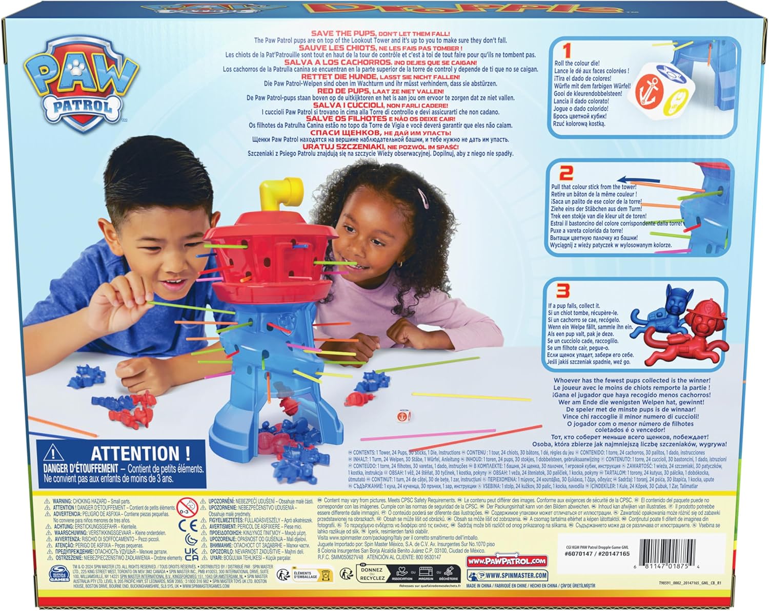 SPIN MASTER Paw Patrol Dropple - Lookout Tower Drop Game