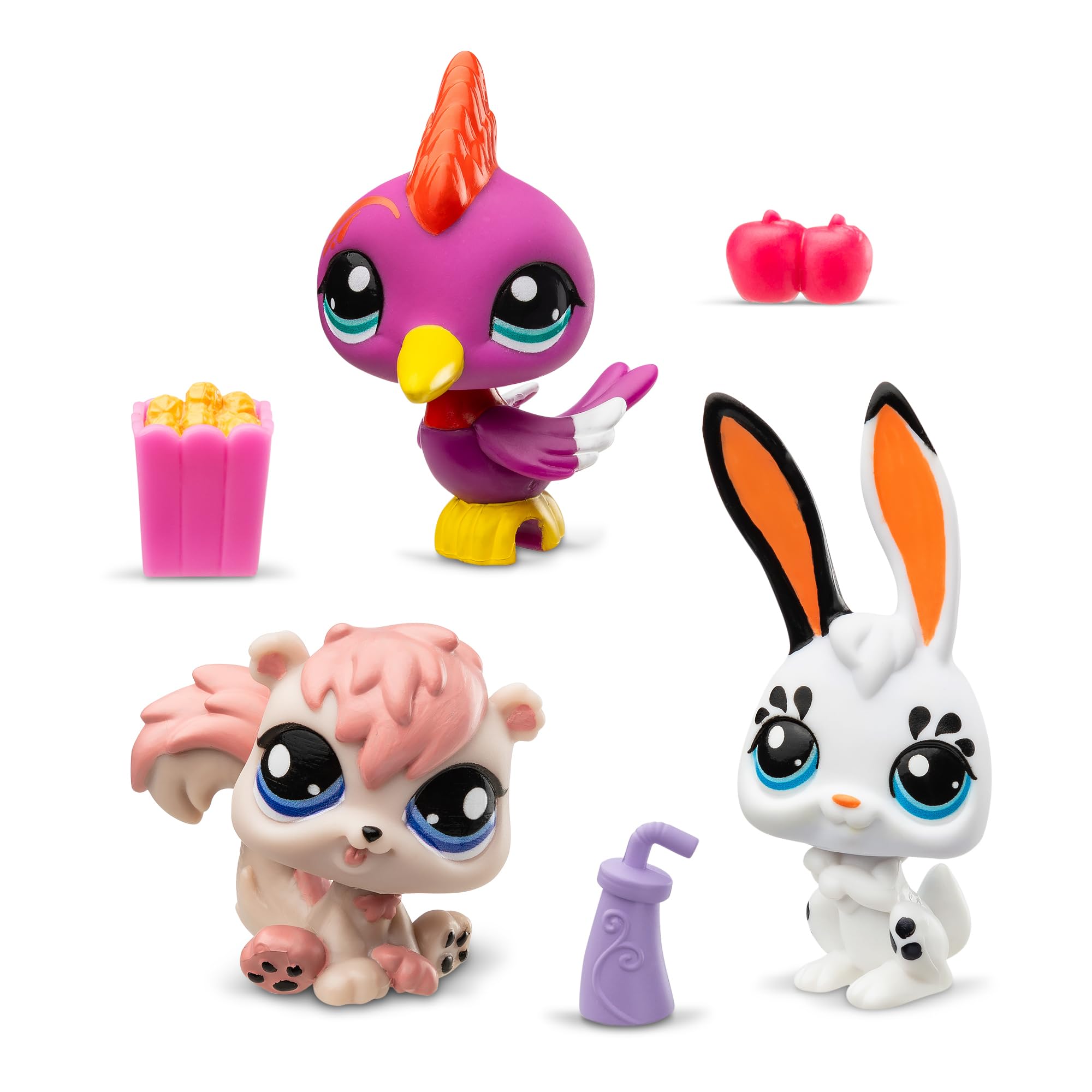 Littlest Pet Shop Bandai Series 2 Pet Trio Tube PARK Pets