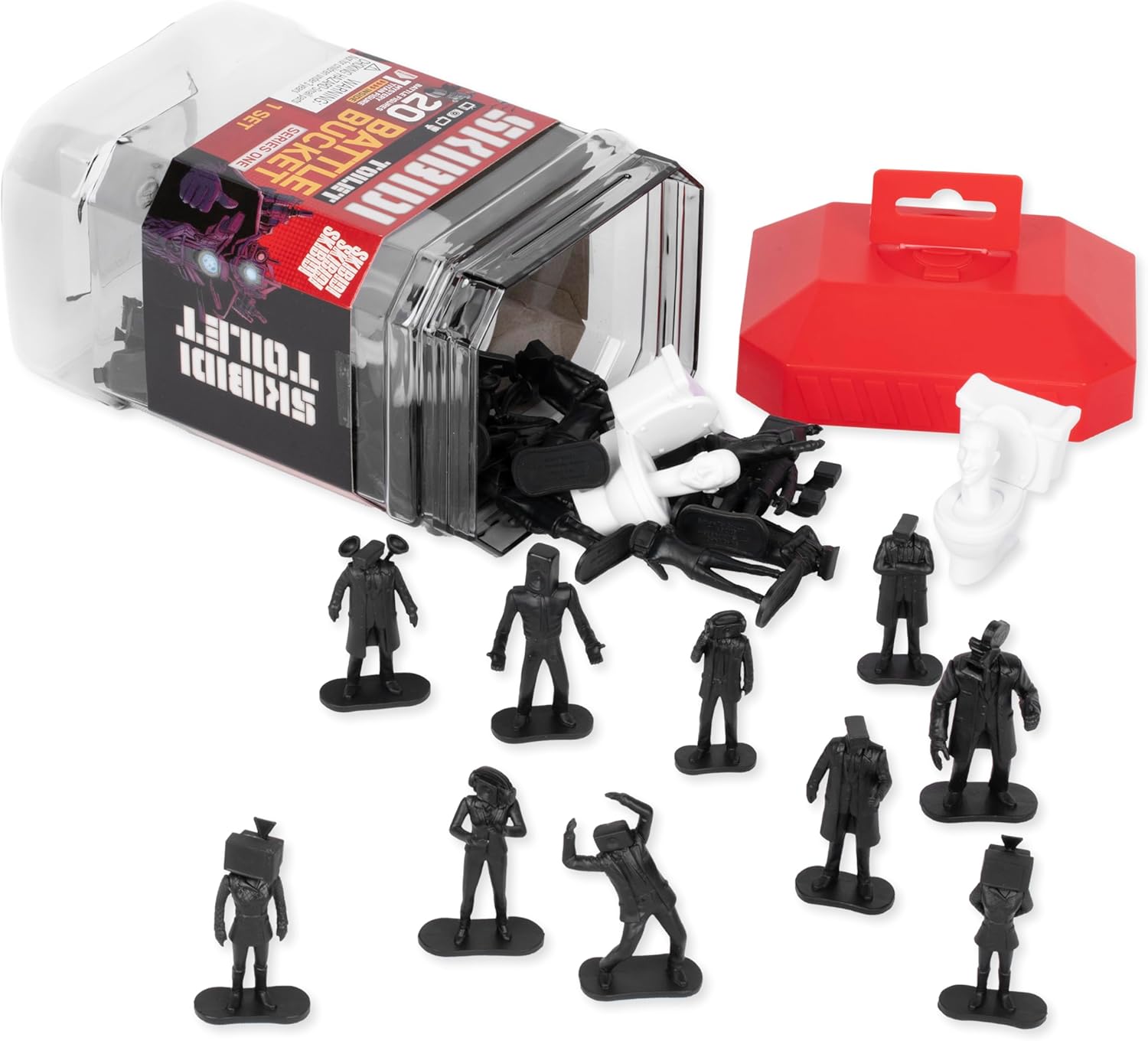 SKIBIDI Toilet BATTLE BUCKET Collectible Figures