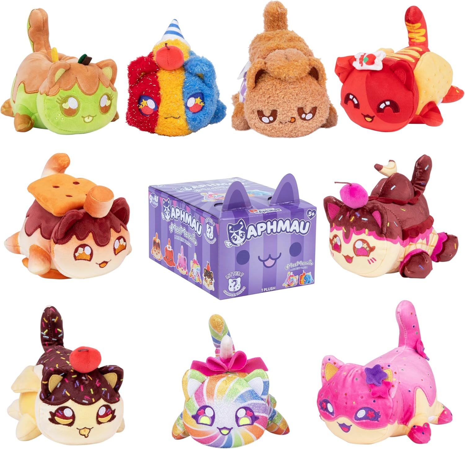 Aphmau 6 inch MeeMeow Mystery Plush CARNIVAL TREATS Series 7 - who will you find?