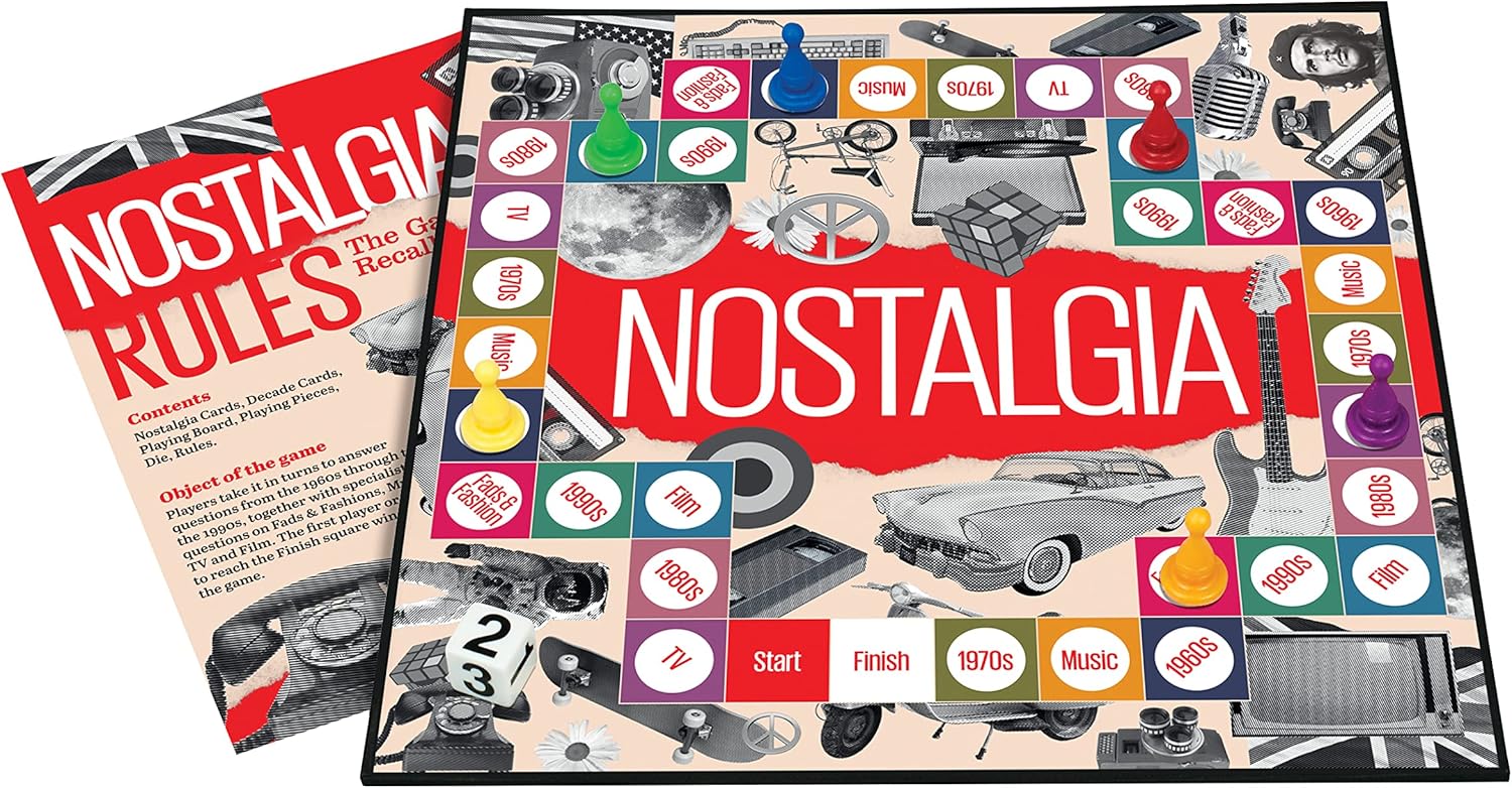 Cheatwell Games Nostalgia Board Game British Quiz Game