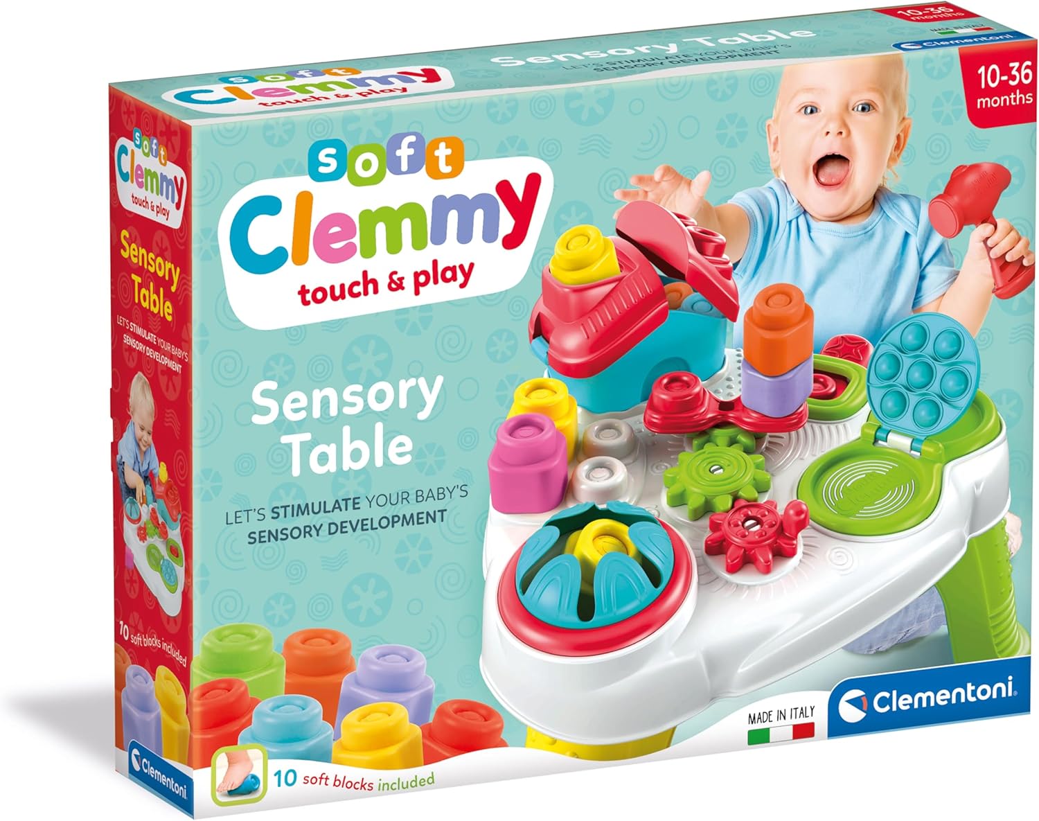 Clementoni Soft Clemmy Touch, Discover and Play Sensory Table