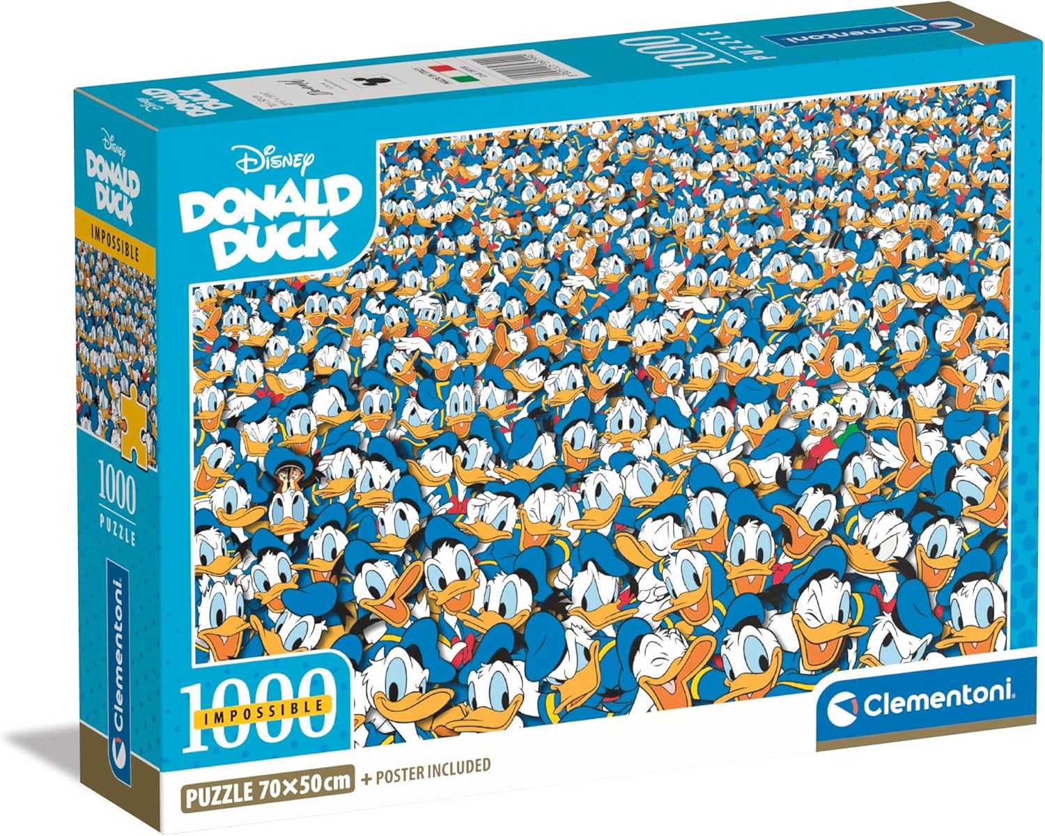 Clementoni Impossible Donald Duck 1000 Pieces Jigsaw Puzzle