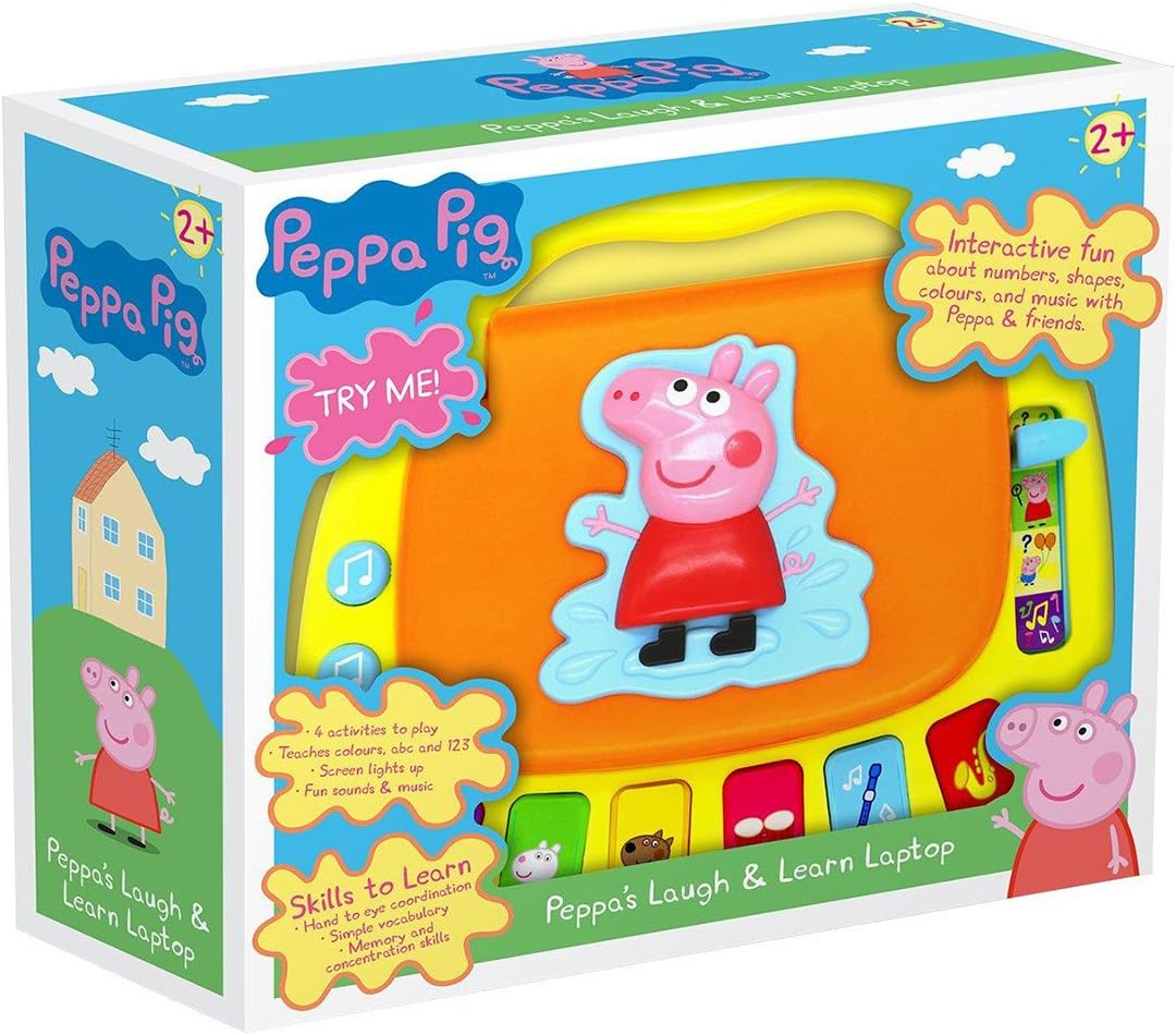 Peppa Pig Laugh and Learn Toy Laptop for Kids