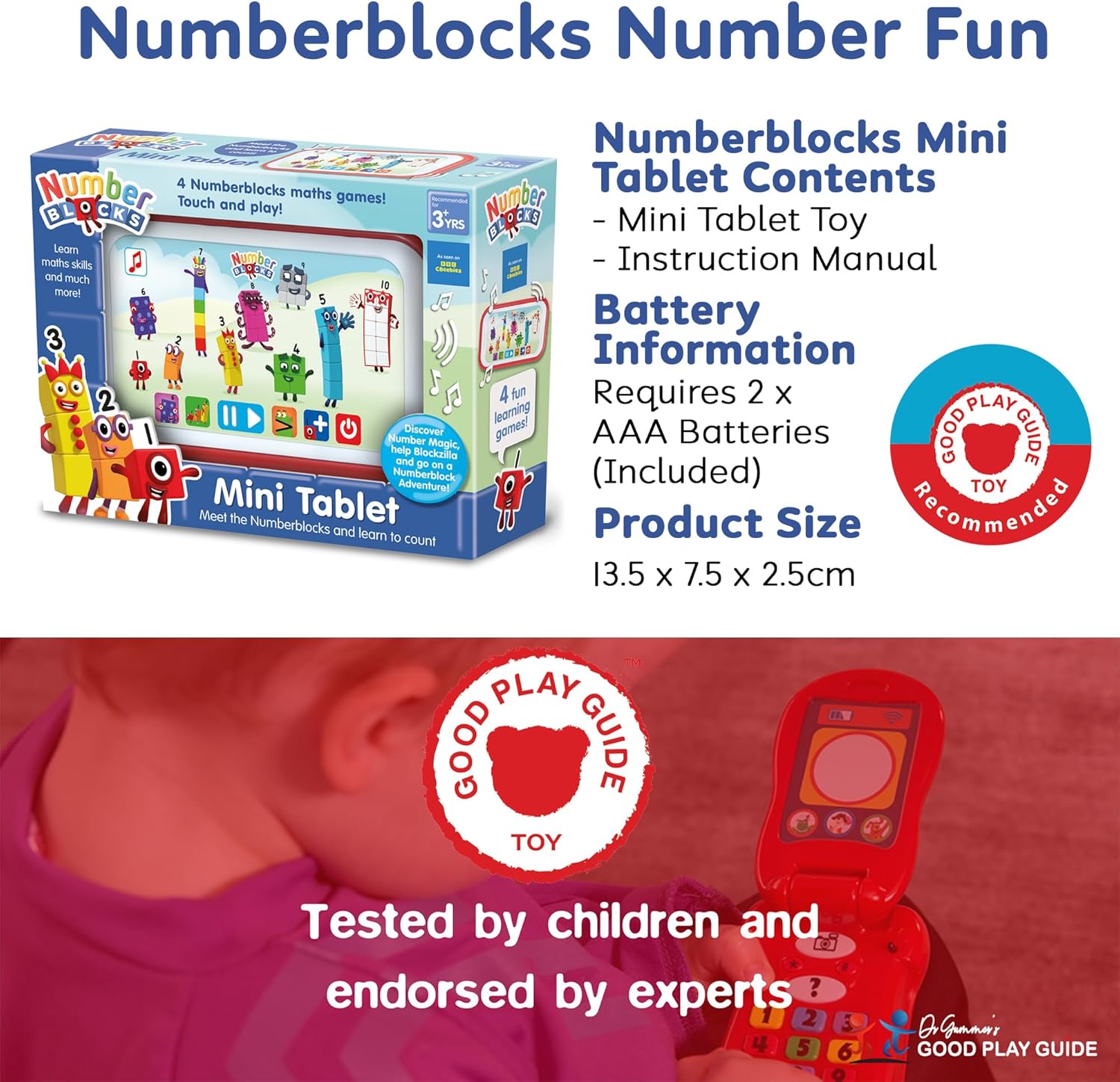 Numberblocks Mini Tablet Educational Toy