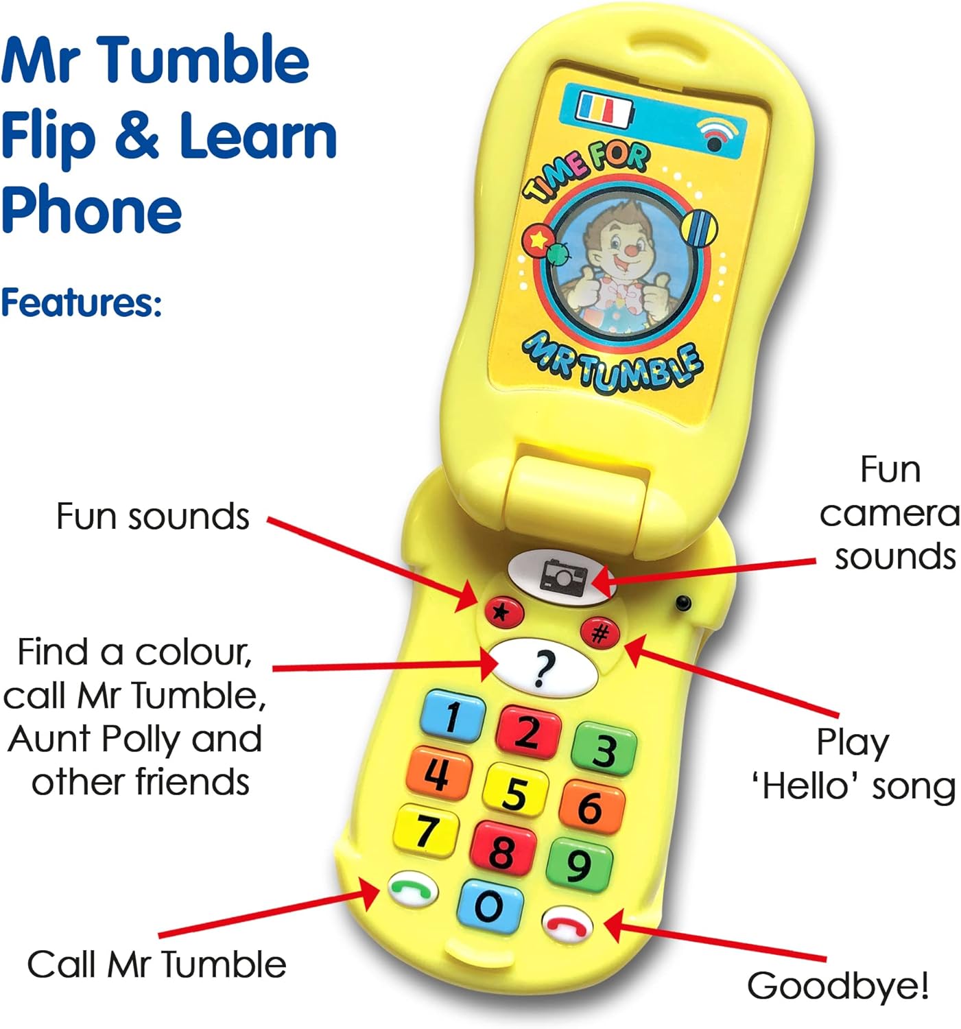 Mr Tumble Something Special Flip & Learn Toy Phone
