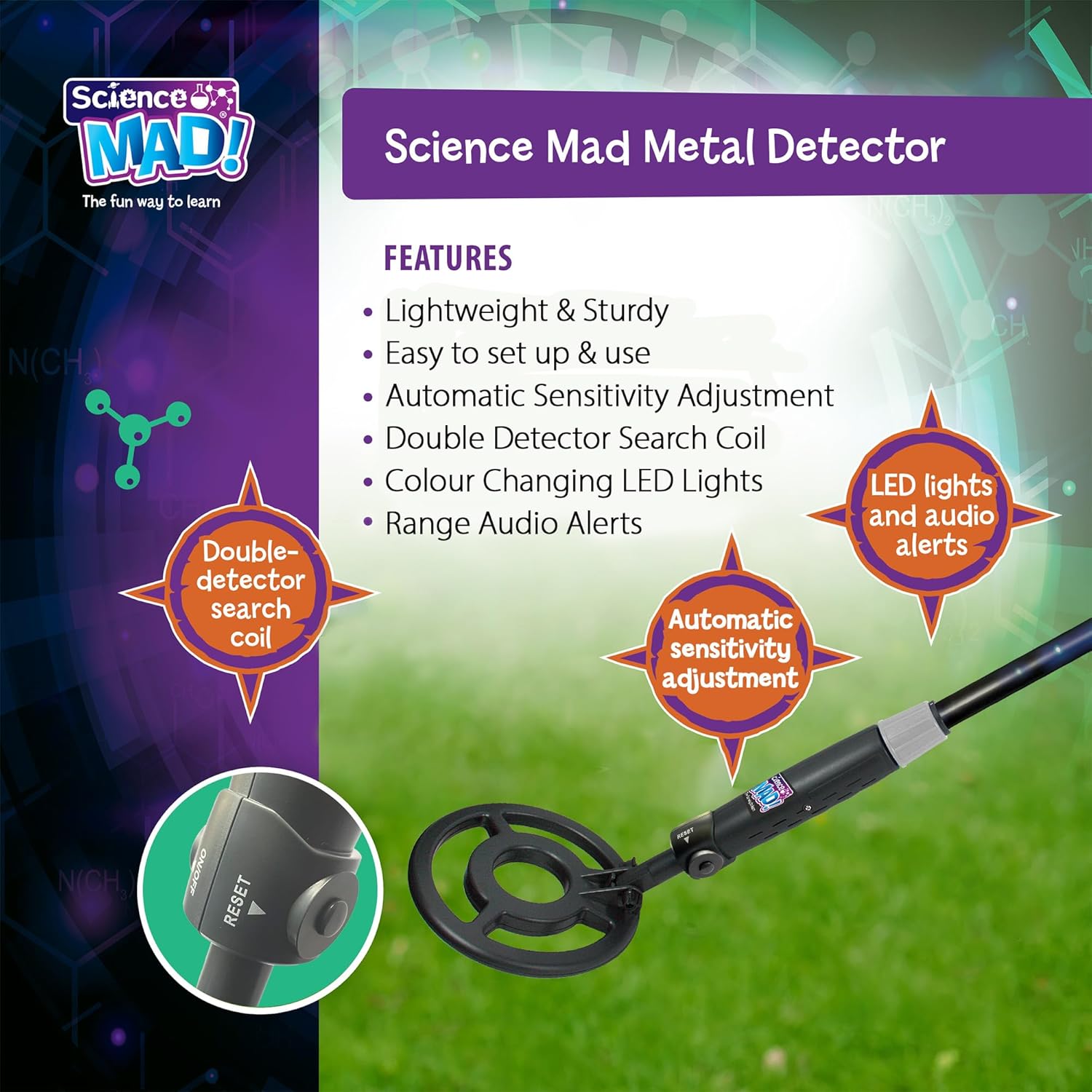 Science Mad Digital Metal Detector For Kids
