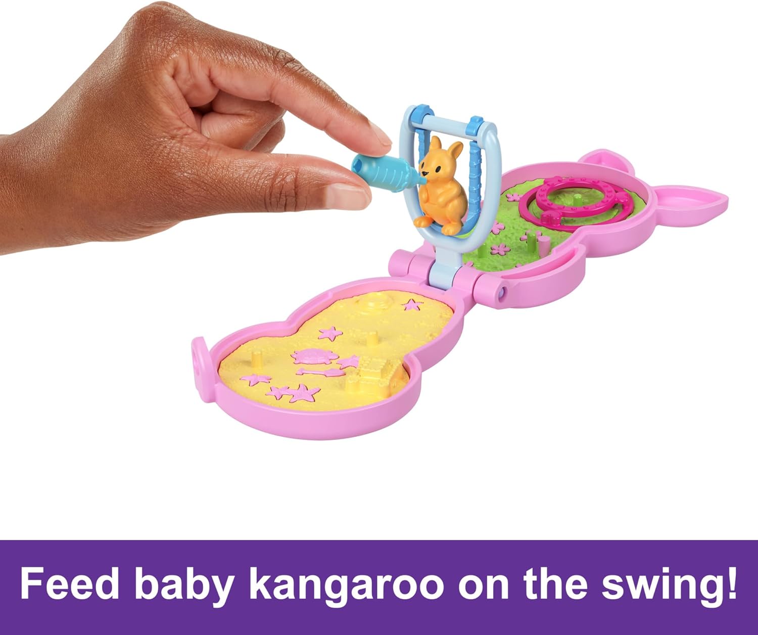 Polly Pocket Mini Toys Mama and Joey Kangaroo Purse 2-in-1