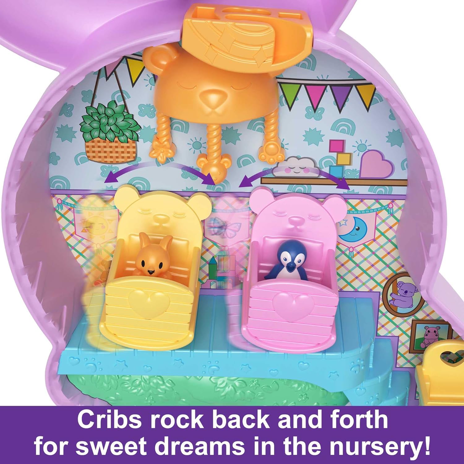 Polly Pocket Mini Toys Mama and Joey Kangaroo Purse 2-in-1