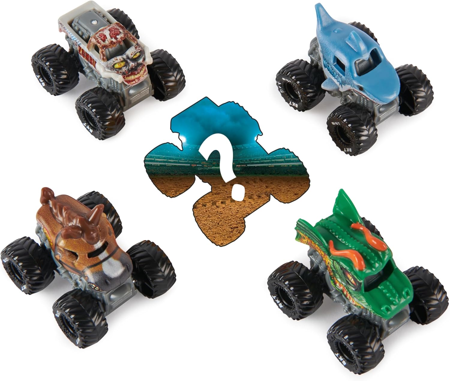 SPIN MASTER Monster Jam Mini Monster Trucks 5-Pack 1:87 Diecast Cars